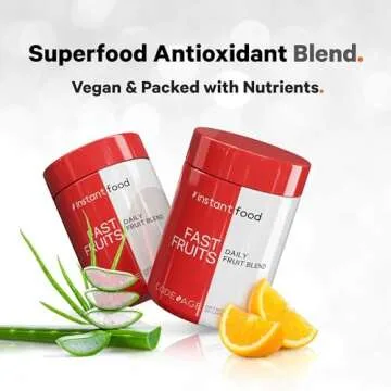 Codeage Instantfood Fast Fruits, Over 15 Fruits Powders Equivalent All-in-One, Vegan Daily Whole Food Vitamins - Berries, Antioxidant Polyphenols & Bioflavonoid Multivitamin, Non-GMO, 90 Capsules