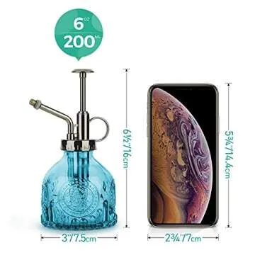 T4U Vintage Glass Plant Mister for Indoor Plants and Gardening