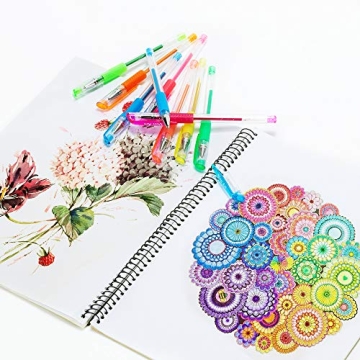 Aen Art 30-Color Gel Pens Set for Vibrant Coloring & Journaling
