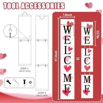 Valentine's Day Wooden Porch Sign for Home Decor