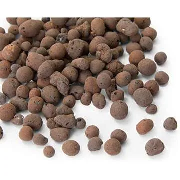 Hydroponic Clay Pebbles for Gardening, Leca Balls (Brown, 3 Sizes, 3 Lbs)