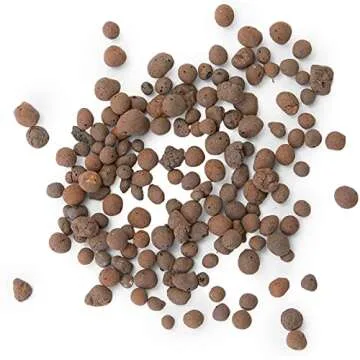 Hydroponic Clay Pebbles for Gardening, Leca Balls (Brown, 3 Sizes, 3 Lbs)