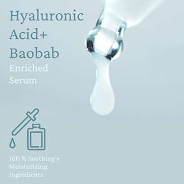 Mediheal Baobab Soothing Moisture Serum 1.6 oz | Daily Korean Face Serum for All Skin Type, Instant absorption, Non-greasy, with Ceramide, Treats Dull Skin, Uneven Skin Tone, for Women and Men