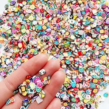 EHOPE 3000 PCS Clay Slices Fruit Nail Art Slices for DIY 3D Polymer Slices Making Polymer Clay Slice...