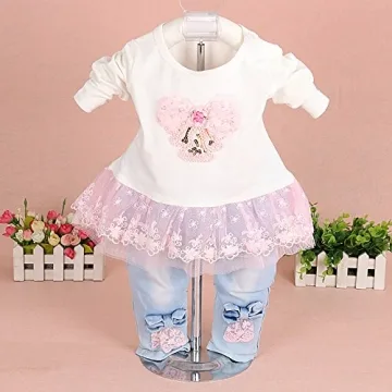 3-Piece Denim Set for Little Girls (Pink, 4-5Y)