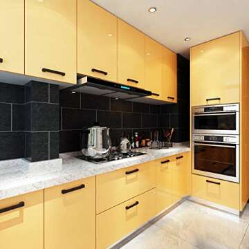 LACHEERY Glossy Yellow Waterproof Contact Paper for Home Decor