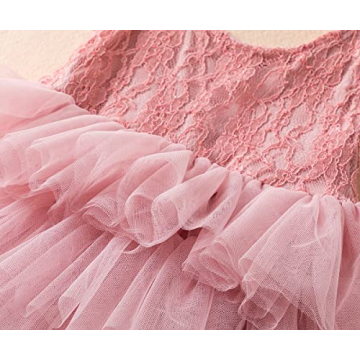 TTYAVO Girls Flower Princess Dress - Elegant & Comfy