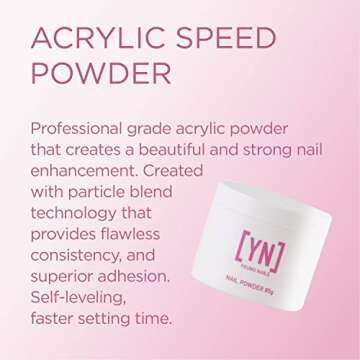 Young Nails Acrylic Speed Powder, Frost Pink – 85 Gram for Flawless Nails
