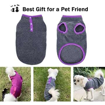 Warm Fleece Vest Sweater for Small Dogs - 2 Pack