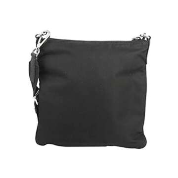 Prada Unisex Medium Black Tessuto Nylon Messenger Crossbody Handbag