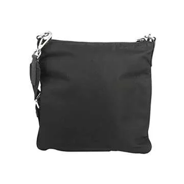 Prada Unisex Medium Black Messenger Crossbody Handbag