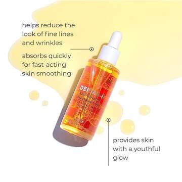 DERMA E Anti-Wrinkle Treatment Oil – Anti-Aging Face Oil with Vitamin A and Vitamin E – Fragranc...