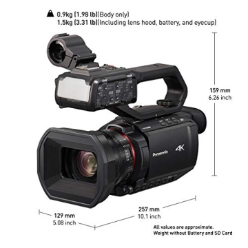Panasonic X2000 4K Camcorder with WiFi Streaming and 24x Zoom