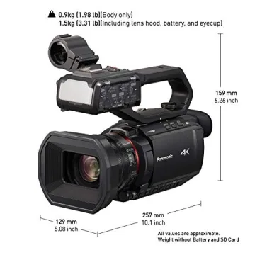 Panasonic X2000 4K Camcorder with WiFi Streaming and 24x Zoom