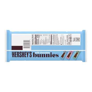 HERSHEY'S Milk Chocolate Bunnies, Easter Candy Packs, 1.2 oz (6 Count)