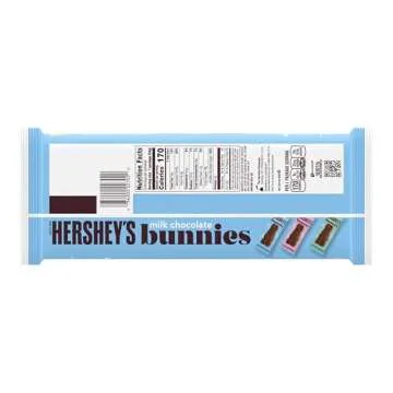 HERSHEY'S Milk Chocolate Bunnies, Easter Candy Packs, 1.2 oz (6 Count)