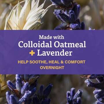 A+D Overnight Healing Diaper Rash Ointment - Soothes, Protects & Relieves Diaper Rash Overnight with Lavender & Colloidal Oatmeal - Healing Ointment for Red, Itchy, Irritated Skin - 15.2 oz Jar