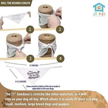 JT Pet My Humans are Getting Married & She Said Yes Dog Wedding Bandana Dog Bandana - Dog Wedding Attire Puppy, Dog Handkerchiefs - Wedding Dog Bandana - Dog Engagement Announcement - Save The Date