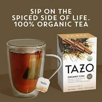 TAZO Organic Chai Tea Bags - 6 Pack of 120 Count