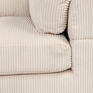 FANYE Oversized Corduroy Modular Sectional Couch for Six