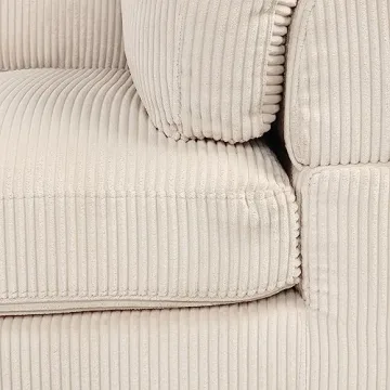FANYE Oversized Corduroy Modular Sectional Couch for Six