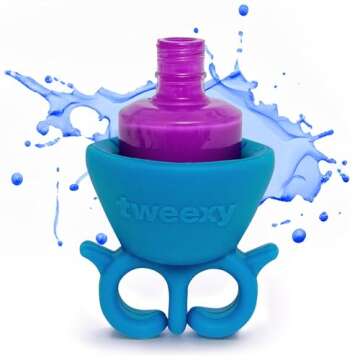 tweexy Wearable Nail Polish Holder Ring - Ideal Gift for Teenage Girls - Nail Polish Holder Stand fo...