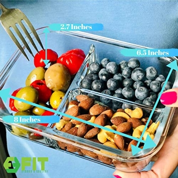 Glass Meal Prep Containers for Healthy Eating