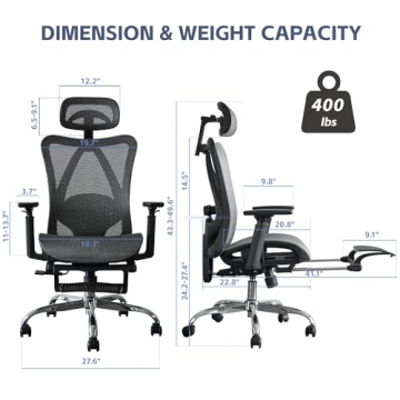 Ergonomic Office Chair, SGS Certified Gas Cylinder