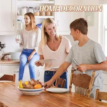 Luckforest Artificial Brown Pears - Set of 6 Realistic Decor