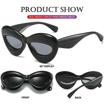 Trendy Cat-eye Sunglasses for Women by PORADAY