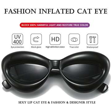 Trendy Cat-eye Sunglasses for Women by PORADAY
