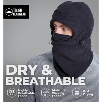 Tough Headwear Balaclava Ski Mask for Cold Weather Protection