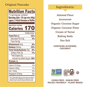 Simple Mills Almond Flour Pancake & Waffle Mix - Gluten Free & Delicious