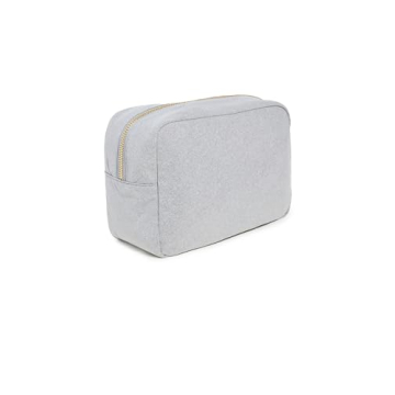 Stylish Stoney Clover Lane Nylon Cosmetic Bag in Gray