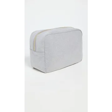 Stylish Stoney Clover Lane Nylon Cosmetic Bag in Gray