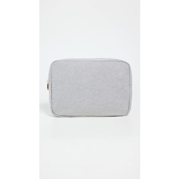 Stylish Stoney Clover Lane Nylon Cosmetic Bag in Gray