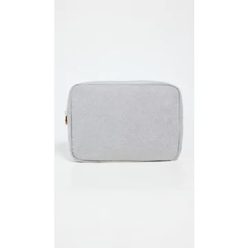 Stylish Stoney Clover Lane Nylon Cosmetic Bag in Gray