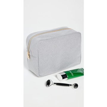 Stylish Stoney Clover Lane Nylon Cosmetic Bag in Gray