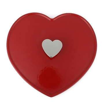 Martha Stewart Heart Shaped Cast Iron Dutch Oven Red