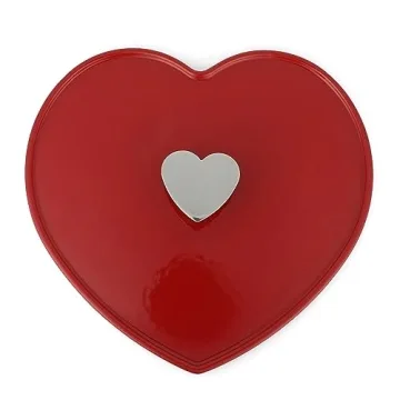 Martha Stewart Heart Shaped Cast Iron Dutch Oven Red