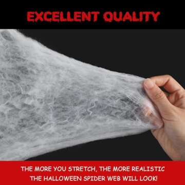 GKGG 900 sqft Halloween Spider Webs Decorations with 30 Extra Fake Spiders, Super Practical Spider Web for Halloween Decor Outdoor and Indoor