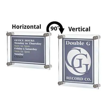 Azar Displays Floating Acrylic Wall Frame 30" x 40"