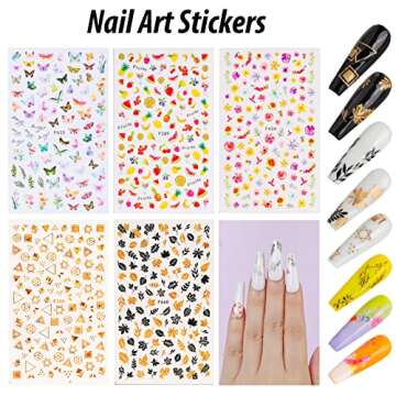 Teenitor Clear Coffin Nail Tips Set - 600pcs Press-On Nails