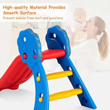 BABY JOY Folding Slide - Safe Indoor Play for Toddlers