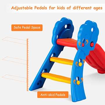 BABY JOY Folding Slide - Safe Indoor Play for Toddlers