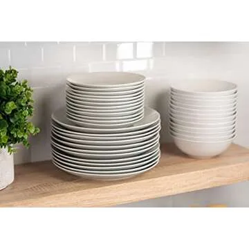 10 Strawberry Street 10.5" Catering Coupe Dinner Plate, Set of 12,White