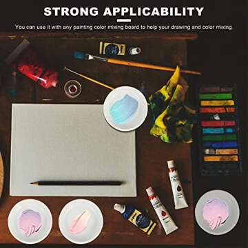 ARTIBETTER Watercolor Pigment Tray Stackable Paint Mixing Trays 5 Layer Paint Chinese Watercolor Painting Pigment Mixing Ink Tray with Cover Lid Chinese Color Mixing Tray