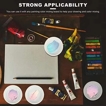 ARTIBETTER Watercolor Pigment Tray Stackable Paint Mixing Trays 5 Layer Paint Chinese Watercolor Painting Pigment Mixing Ink Tray with Cover Lid Chinese Color Mixing Tray