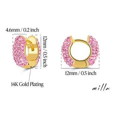 MILLA Neon Colorful Hoop Earrings for Every Occasion