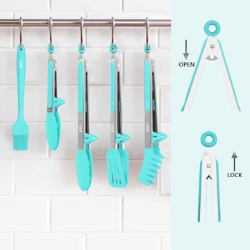 BBN Silicone Tongs Set - Versatile Kitchen Utensils Cooking